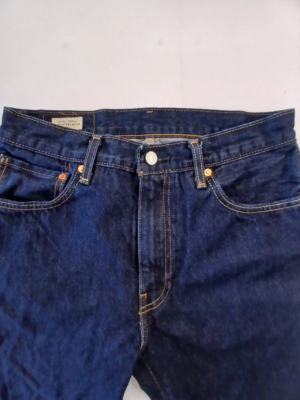 Big E Levi's 555 32Wx30L Navy Straight-Leg Men's Jeans ..#2
